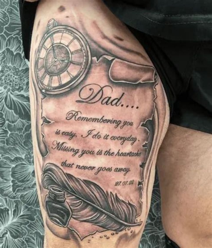 Unveiling The Meaning And Impact Of Rip Dad Tattoos For Sons